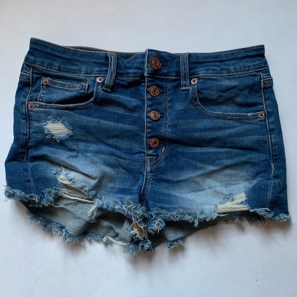 American Eagle High Rise Shortie with Button Fly